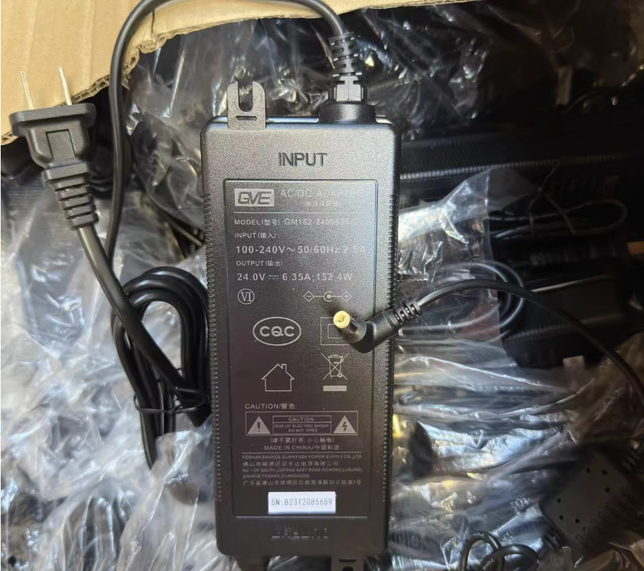 *Brand NEW*Original GVE GM152-2400635-D 24V 6.35A 5.5 X 2.5mm AC Adapter Power Supply